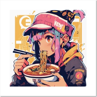 Noodle Girl # 1 Posters and Art